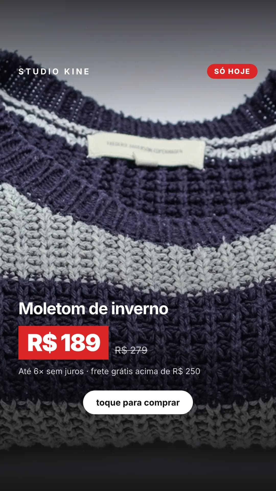 Moletom de inverno — R$ 189